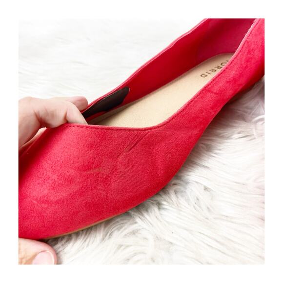 2/$30 Torrid Red Ballet Flats Size 10W Women’s Comfort Round Toe Slip On Casual - Picture 10 of 16